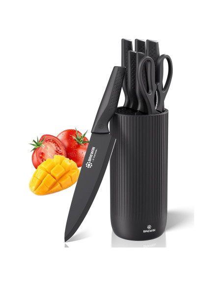 Juego de cuchillos de cocina Brewin 7 piezas acero inoxidable Juego de cuchillos de cocina Brewin 7 piezas acero inoxidable