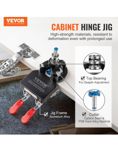 Plantilla de Bisagra de Gabinete VEVOR 35 mm Ajustable 2