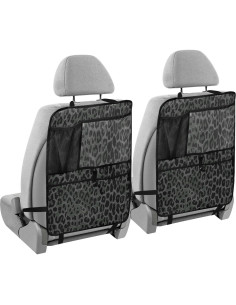 Organizador de Asiento Trasero de Coche YETTASBIN Leopardo Negro 2