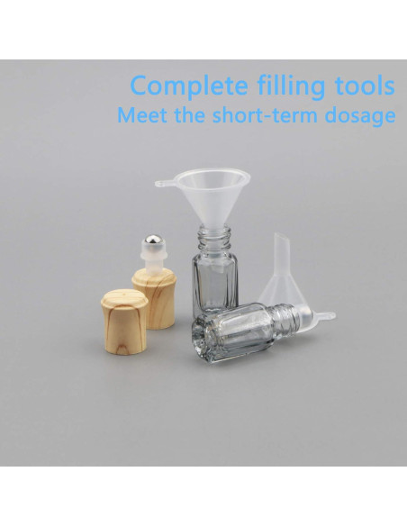 10 Botellas de Vidrio Negro 3ml con Rodillo Newzoll para Aceites