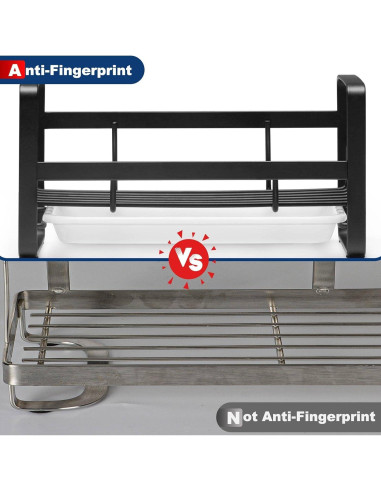 Soporte para Esponjas HULISEN de Acero Inoxidable Negro