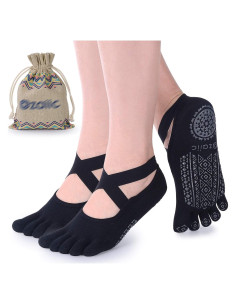 Calcetines de Yoga Ozaiic Antideslizantes para Mujeres - 2 Pares