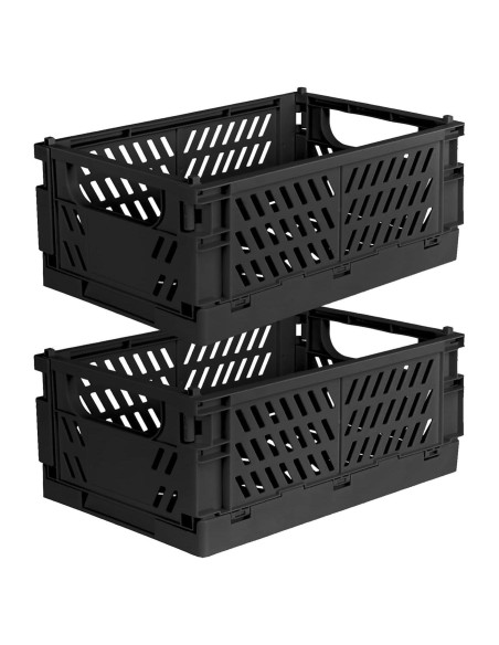 Cajas de Almacenamiento Plegables Tixill 2-Pack 24.9x16.5cm Negro Cajas de Almacenamiento Plegables Tixill 2-Pack 24.9x16.5cm Negro
