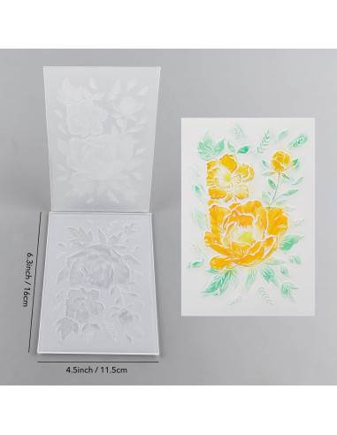 Carpeta de Relieve 3D Briartw para Scrapbooking 16x11.5 cm