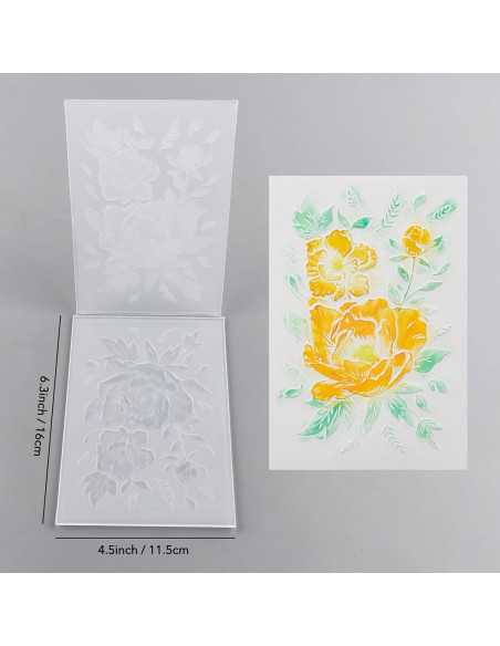 Carpeta de Relieve 3D Briartw para Scrapbooking 16x11.5 cm