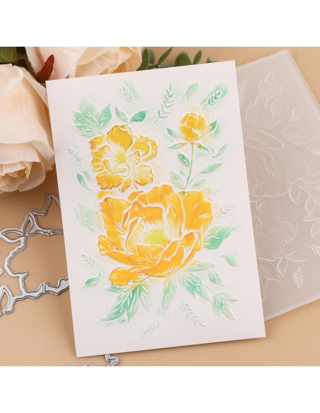 Carpeta de Relieve 3D Briartw para Scrapbooking 16x11.5 cm