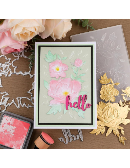 Carpeta de Relieve 3D Briartw para Scrapbooking 16x11.5 cm