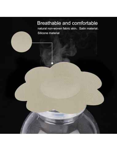 Cubiertas de Pezón Adhesivas ONESING - 76 Piezas Beige