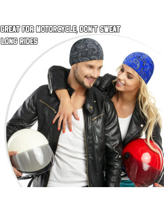 Tarpop 10 Gorras de Calavera para Hombres - Forros de Casco 2