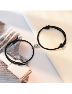 Conjunto de Pulseras de Pareja Tarsus Ajustables de Nylon 2