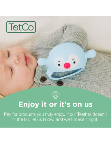 Mordedor de Dentición para Bebés TotCo Azul 0-6 Meses