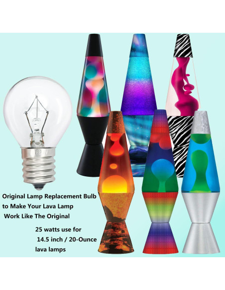 Bombilla de Lava PaeorRorL S11 25W 6 Piezas Regulable 2700K