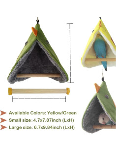 Casa Colgante para Aves Paxikaka - Nido Triangular 12x20 cm 2