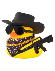 Patito de Goma Cowboy Wonuu M16 - Adorno de Coche Divertido