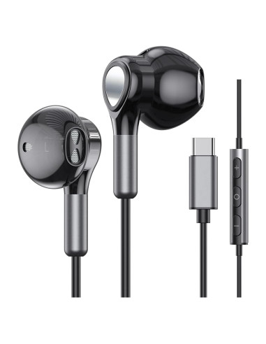 Auriculares USB C BENEWY con Micrófono y Control de Volumen