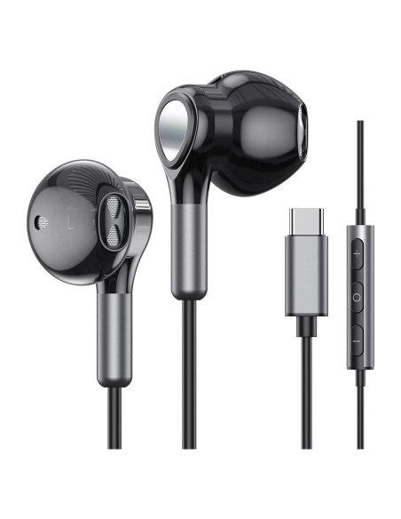 Auriculares USB C BENEWY con Micrófono y Control de Volumen