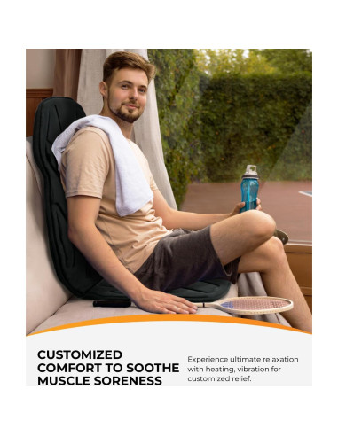 Cojín de Masaje CooCoCo con Calor y Vibración 8 Motores