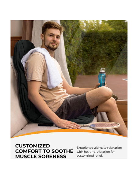 Cojín de Masaje CooCoCo con Calor y Vibración 8 Motores