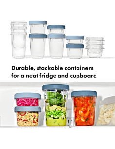 Contenedor OXO Good Grips Twist & Stack 148 mL - Paquete de 3 2