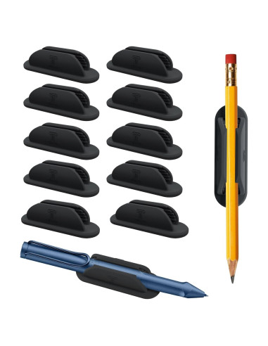 Soportes Adhesivos para Lápices Tiizze - Set de 10 Silicona