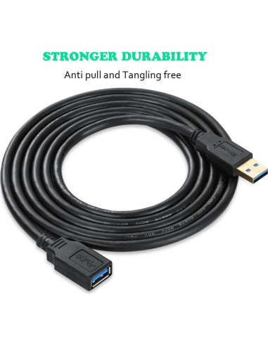Cable Extensor USB 3.0 1.5 pies Nobrand Alta Velocidad