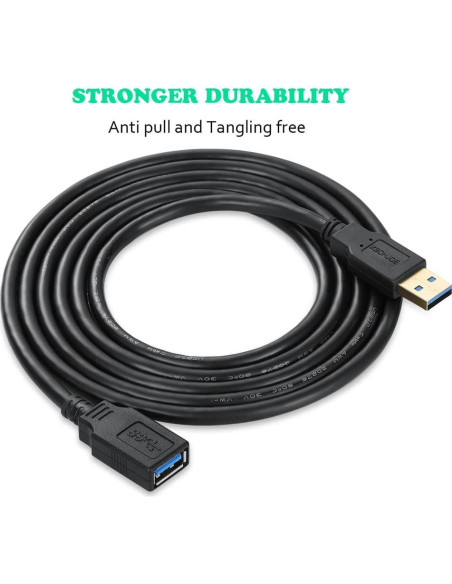 Cable Extensor USB 3.0 1.5 pies Nobrand Alta Velocidad
