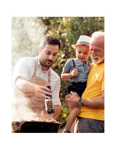 Juego de Molinillos Eléctricos de Sal y Pimienta TOMEEM, LED