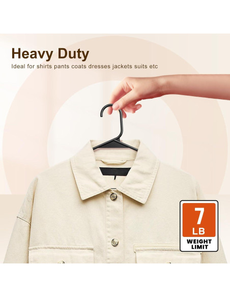 Perchas de Plástico HOUSE DAY - Paquete de 10, Ahorra Espacio