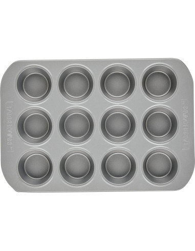 Molde para Muffins Antiadhesivo Farberware 12 Tazas Gris
