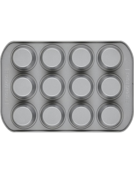 Molde para Muffins Antiadhesivo Farberware 12 Tazas Gris