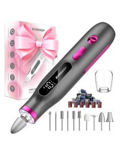 Taladro de Uñas Eléctrico EVASSAP 10 Velocidades Negro