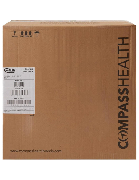 Elevador de Asiento de Inodoro Carex 12.7 cm Antideslizante