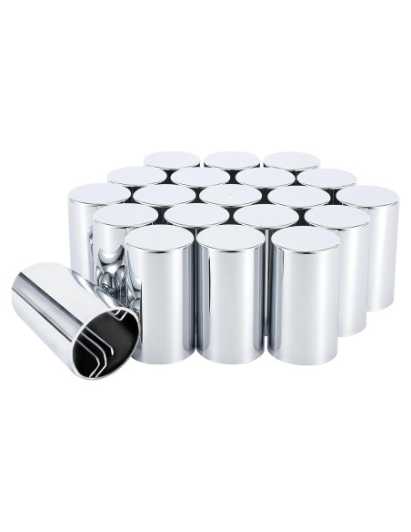 Cubiertas de Tuerca de Rueda PRINIC ABS Cromo 33mm 20 PCS