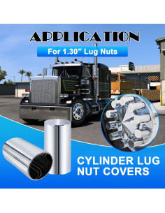 Cubiertas de Tuerca de Rueda PRINIC ABS Cromo 33mm 20 PCS 2