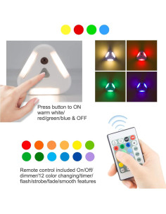 Luz de Techo Inalámbrica BIGMONAT RGB con Control Remoto 2