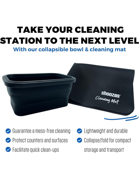 Kit de Limpieza de Zapatos Shoozas - 6 Piezas, No Tóxico Kit de Limpieza de Zapatos Shoozas - 6 Piezas, No Tóxico