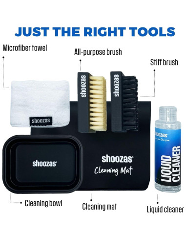 Kit de Limpieza de Zapatos Shoozas - 6 Piezas, No Tóxico