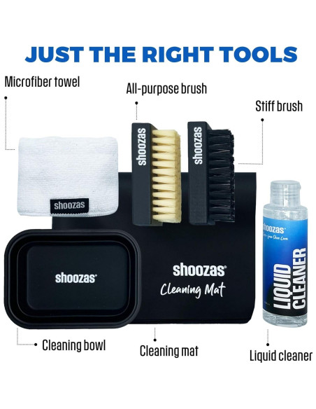 Kit de Limpieza de Zapatos Shoozas - 6 Piezas, No Tóxico Kit de Limpieza de Zapatos Shoozas - 6 Piezas, No Tóxico