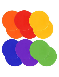 Marcadores de Puntos ZIECE 12 Pcs 9" Goma Antideslizante para Deportes