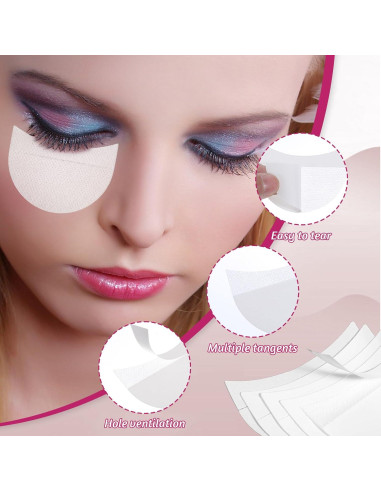 100 Stickers Protectores de Sombra de Ojos JJUNW 6.7x5cm