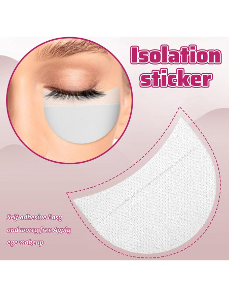 100 Stickers Protectores de Sombra de Ojos JJUNW 6.7x5cm