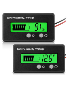 Medidor de Batería Frienda 12V a 84V con Alarma y Voltímetro