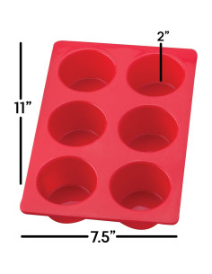 Molde de Silicona para Muffins Jumbo Mrs. Anderson, 6 Tazas 2