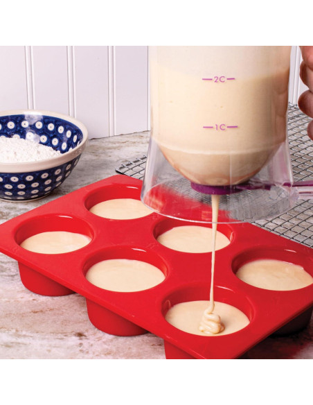Molde de Silicona para Muffins Jumbo Mrs. Anderson, 6 Tazas