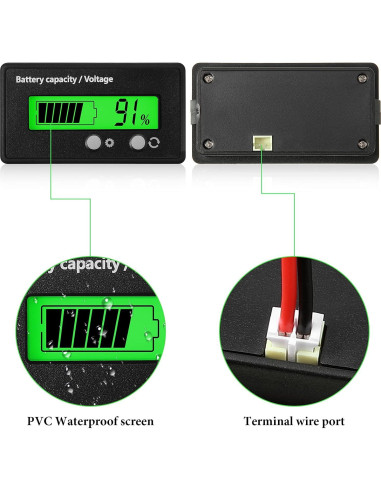 Medidor de Batería Frienda 12V a 84V con Alarma y Voltímetro