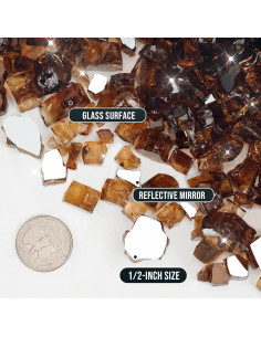 Vidrio de Fuego Cobre Reflectante Skyflame 4.56 kg 1/2" 2