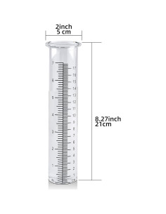 Tubo de Reemplazo para Pluviómetro TBWHL 21 cm Vidrio Transparente 2