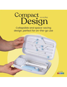 Organizador Secado Botellas Viaje OYVEYKAY Azul Compacto 2