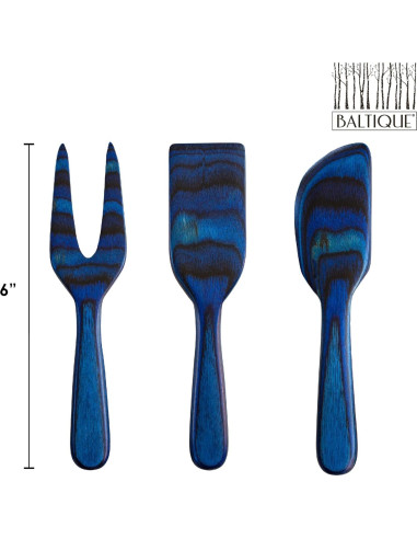 Set de 3 Cuchillos para Queso Totally Bamboo Malta 15.24 cm