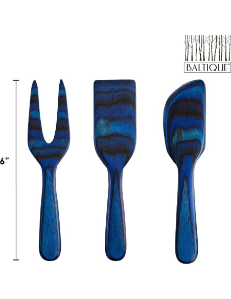 Set de 3 Cuchillos para Queso Totally Bamboo Malta 15.24 cm